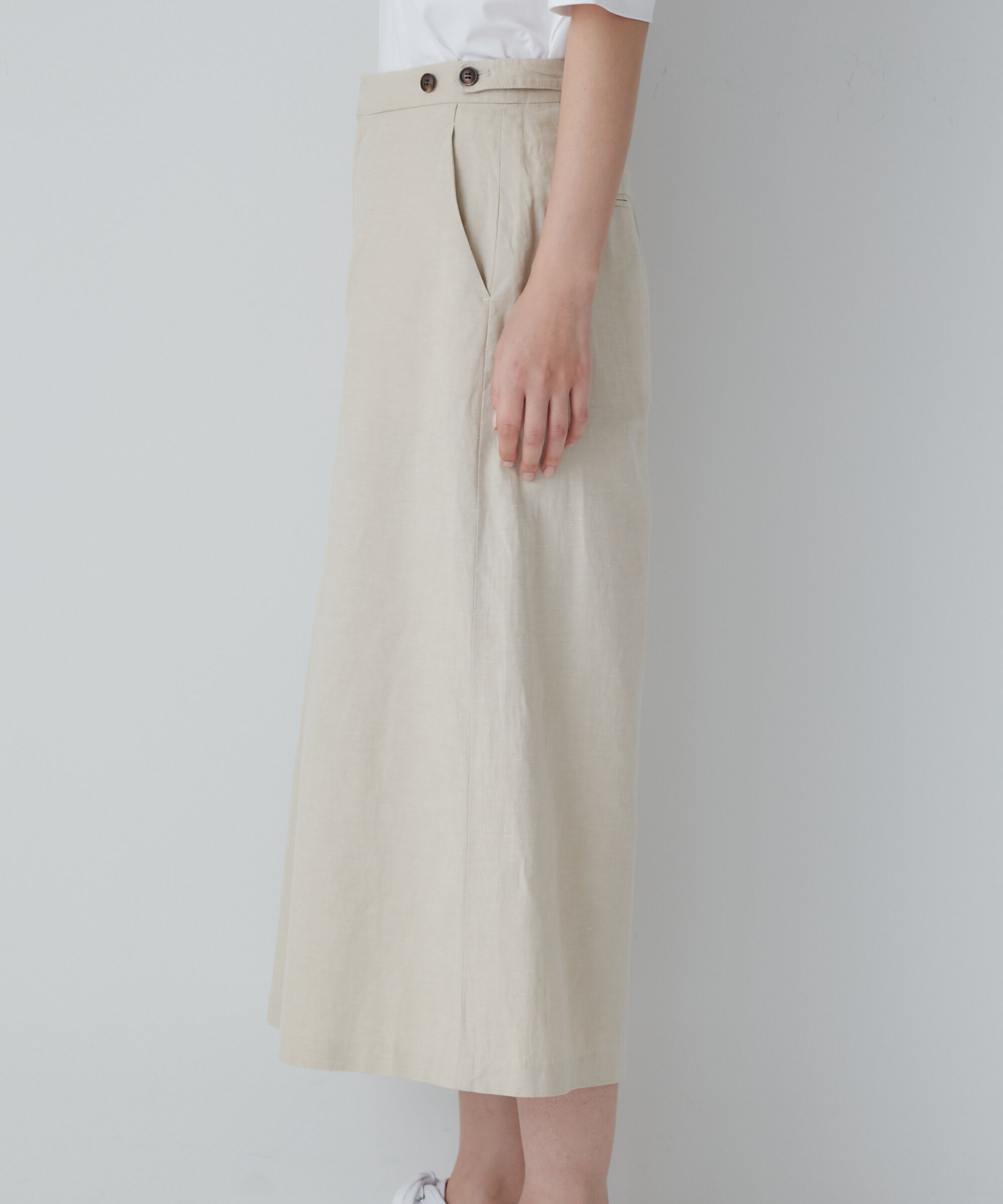  「◆綿麻シャンブレースカーチョ」|スカート|