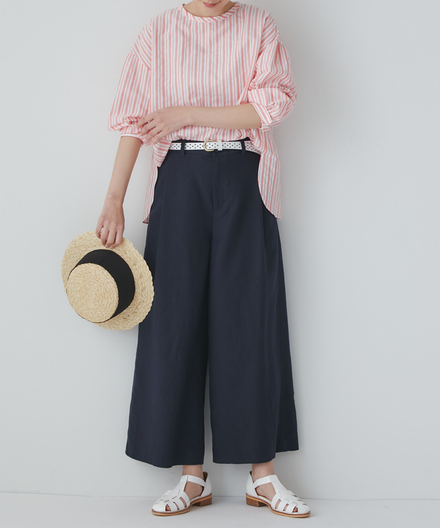  「◆ＰＥレーヨンリネンセミワイドパンツ」|その他|