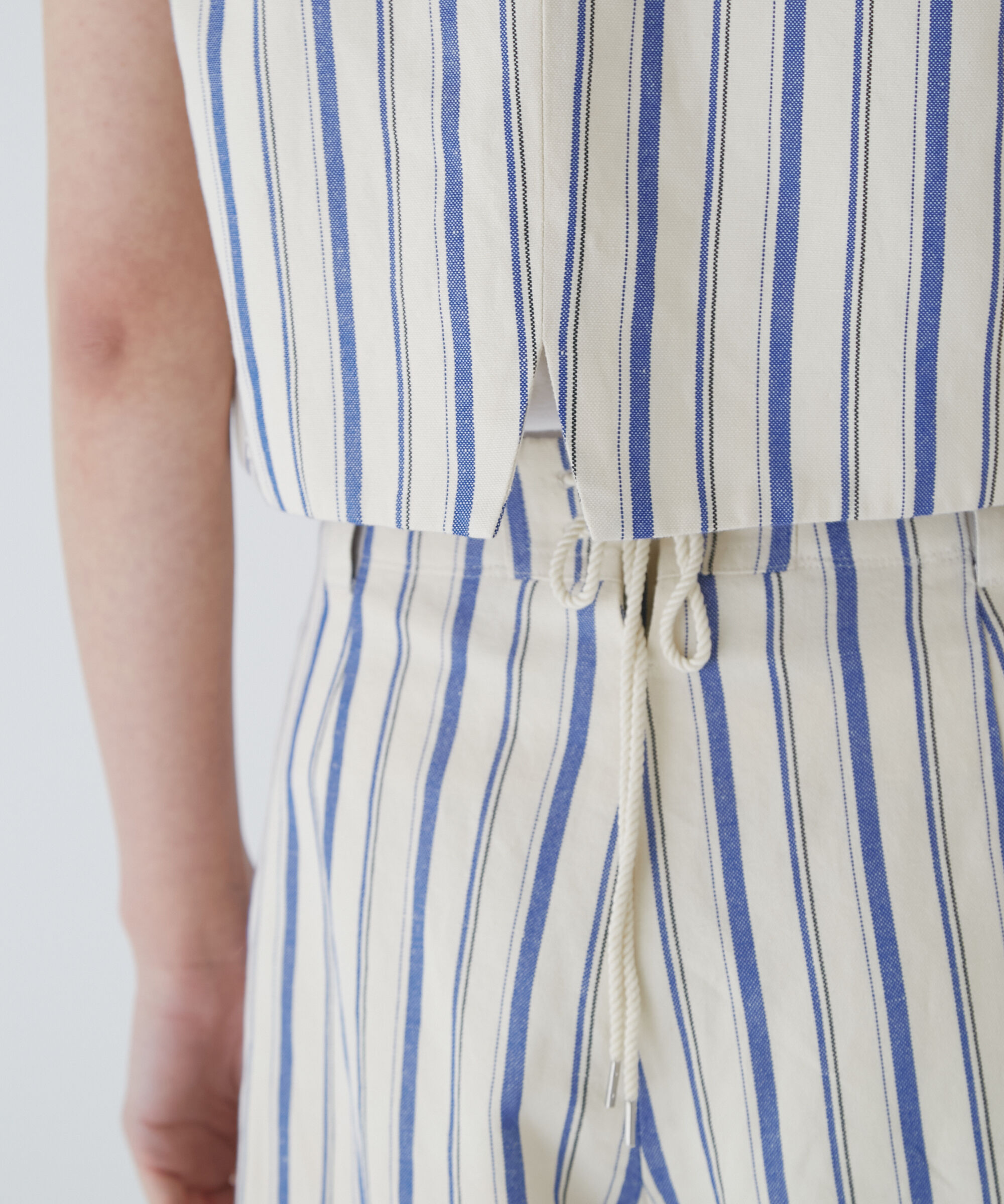  「◆綿麻ストライプジレ」|シャツ・ブラウス|