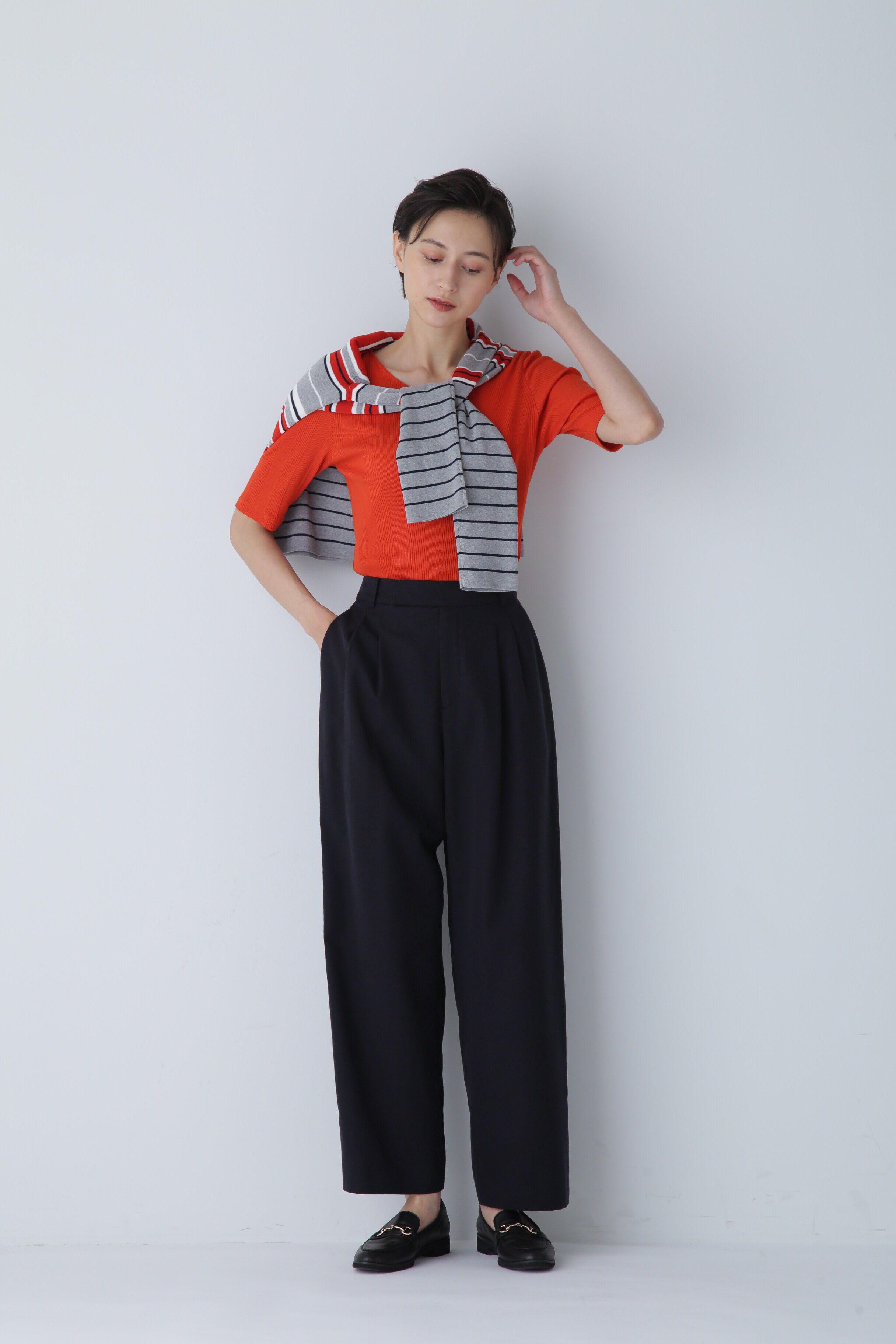  「◆コンパクトテレコトップス」|Tシャツ・カットソー|