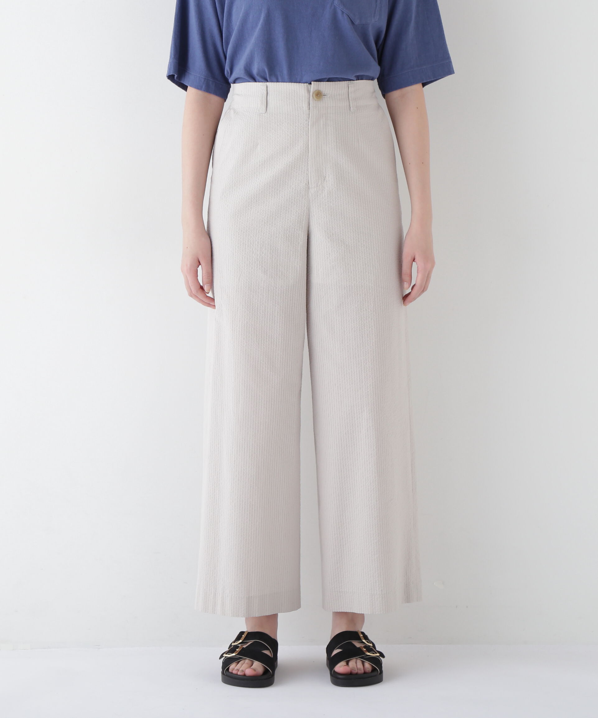  「◆シアサッカーストライプセミワイドパンツ」|その他|