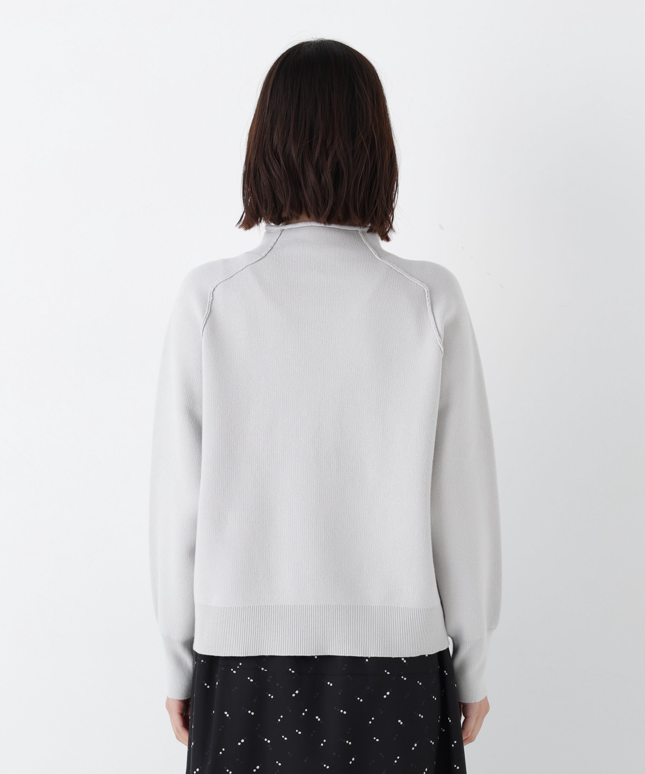  「◆《ウォッシャブル》コットンジャガードボトルネックＰＯ」|ニット・セーター|