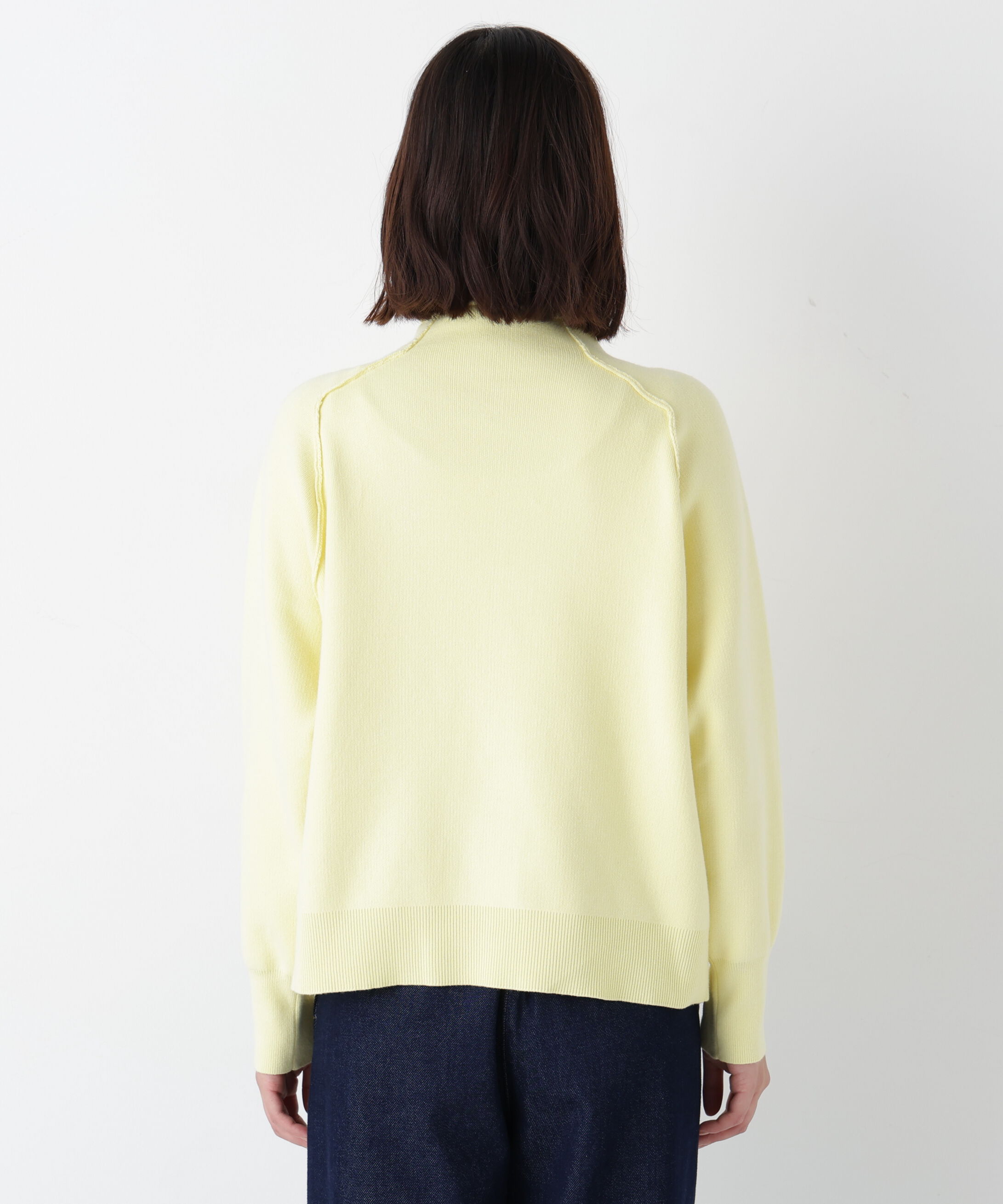  「◆《ウォッシャブル》コットンジャガードボトルネックＰＯ」|ニット・セーター|