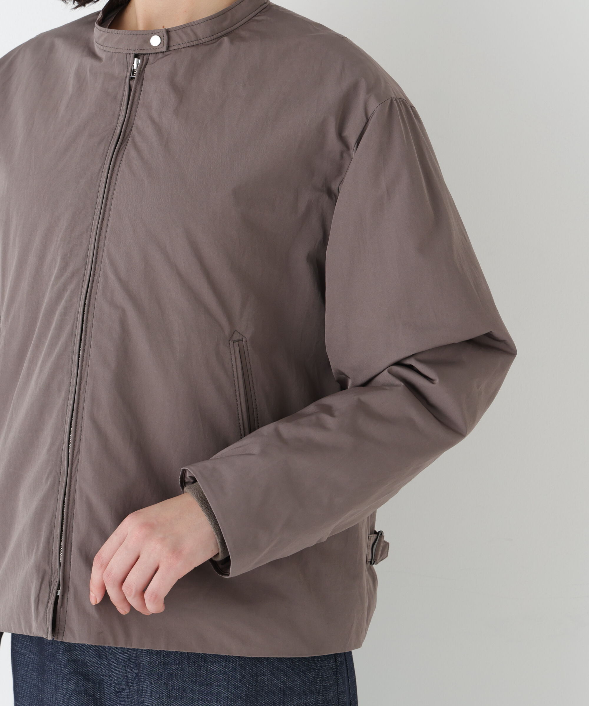  「◆≪弱撥水素材≫タフタ中綿入りブルゾン」|その他|