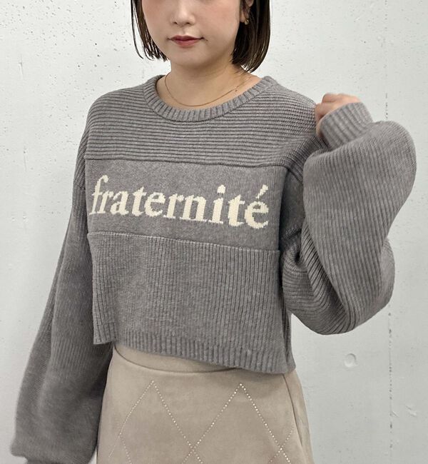 archives「畦編みロゴＪＱニット」|ニット・セーター|