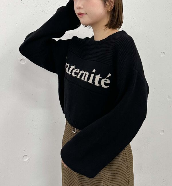 archives「畦編みロゴＪＱニット」|ニット・セーター|