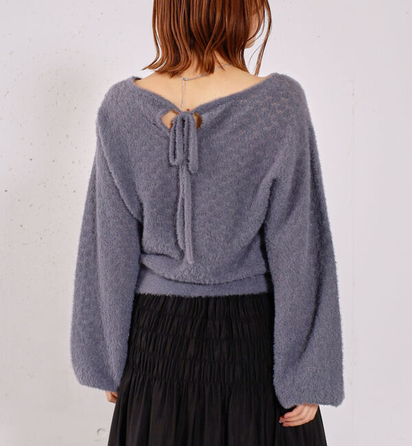 archives「バックリボン透かしニットプルオーバー」|ニット・セーター|