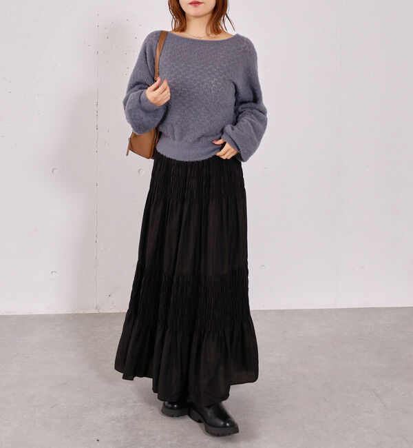 archives「バックリボン透かしニットプルオーバー」|ニット・セーター|