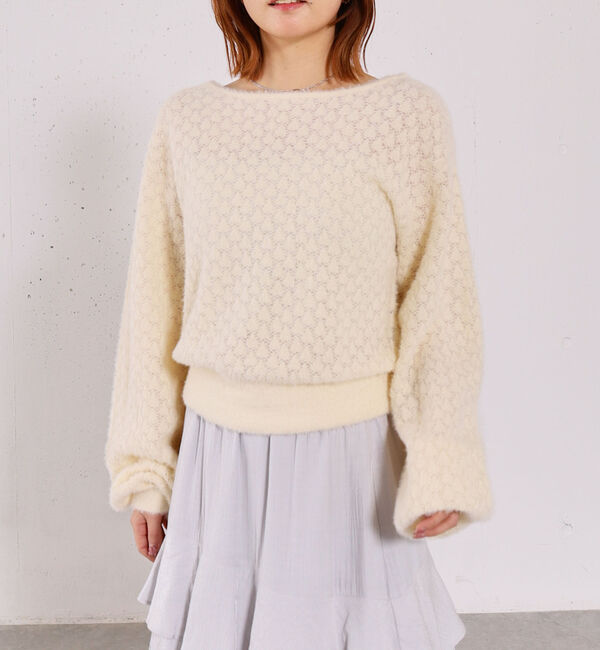 archives「バックリボン透かしニットプルオーバー」|ニット・セーター|