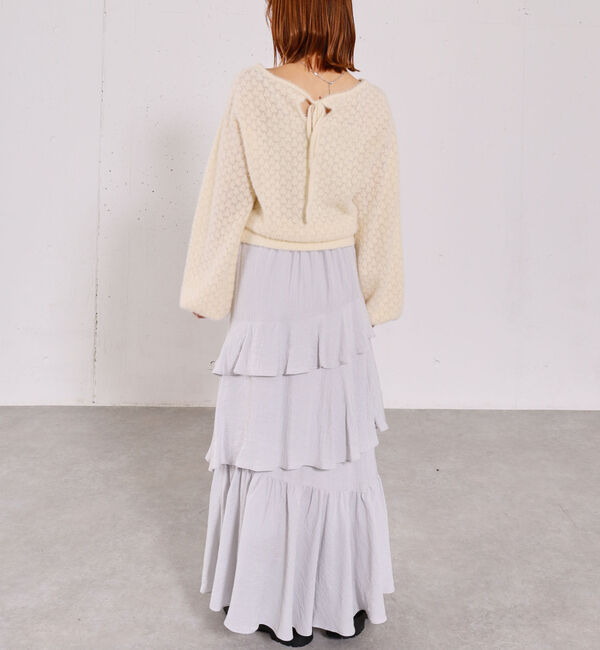 archives「バックリボン透かしニットプルオーバー」|ニット・セーター|