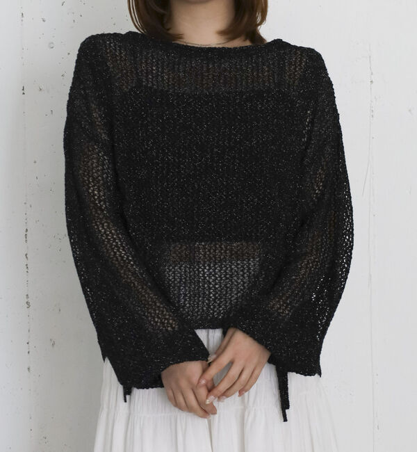 archives「ラメメッシュドロストニットプルオーバー」|ニット・セーター|