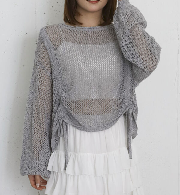 archives「ラメメッシュドロストニットプルオーバー」|ニット・セーター|
