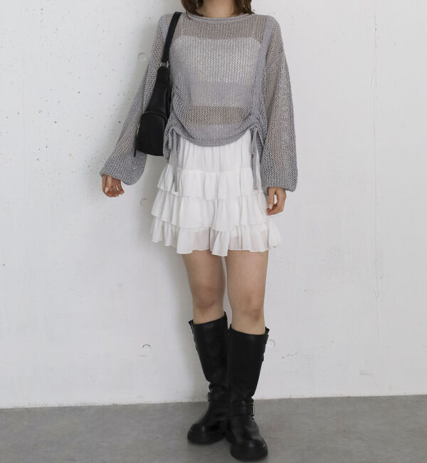 archives「ラメメッシュドロストニットプルオーバー」|ニット・セーター|