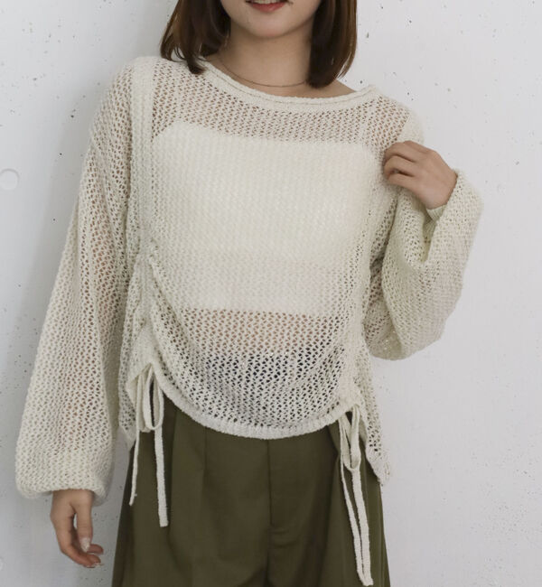 archives「ラメメッシュドロストニットプルオーバー」|ニット・セーター|