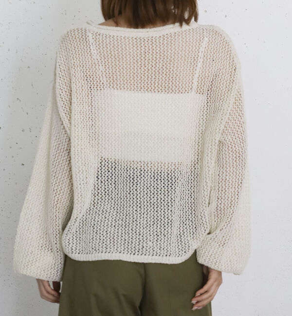 archives「ラメメッシュドロストニットプルオーバー」|ニット・セーター|
