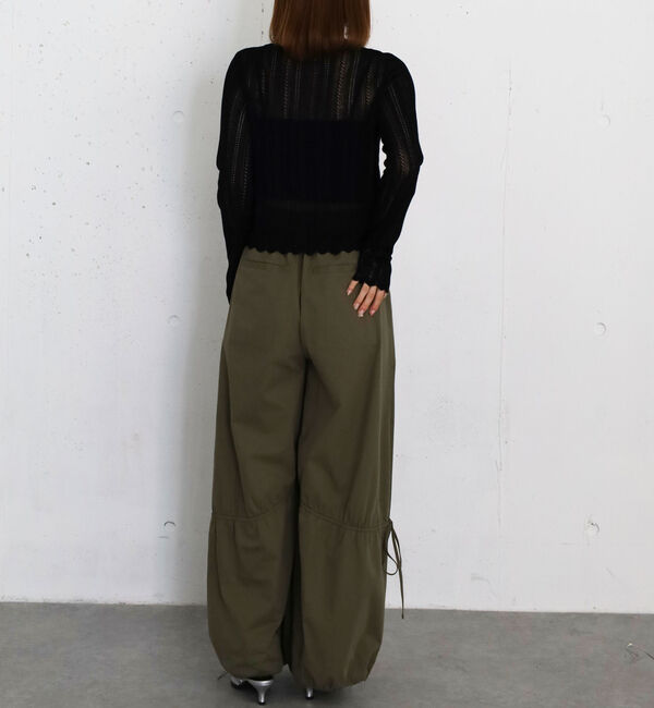 archives「透かし編みラウンドネックコンパクトカーディガン」|カーディガン|