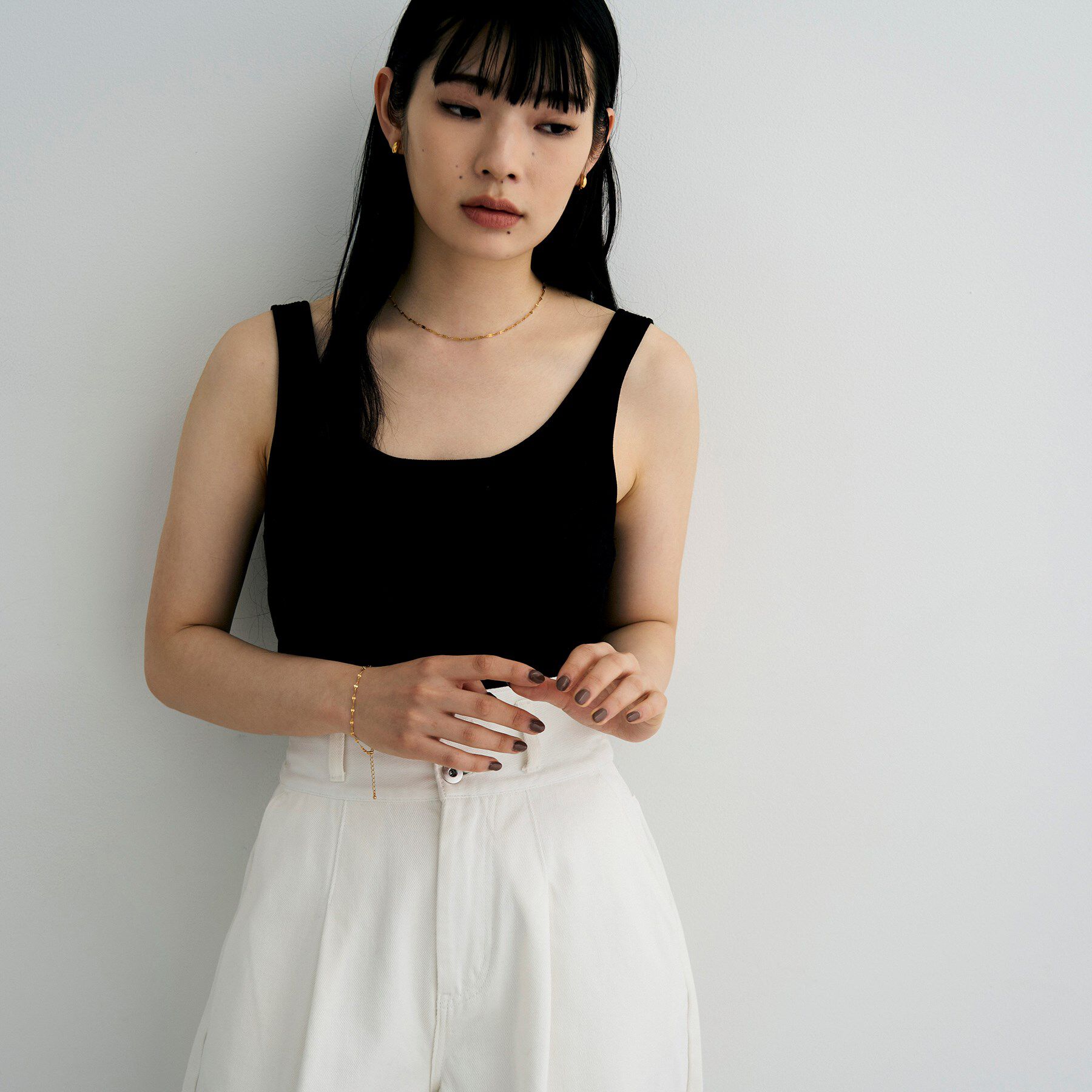 COCOSHNIK ONKITSCH「シルバー ハギーイヤリング マーキス GP」|イヤリング|