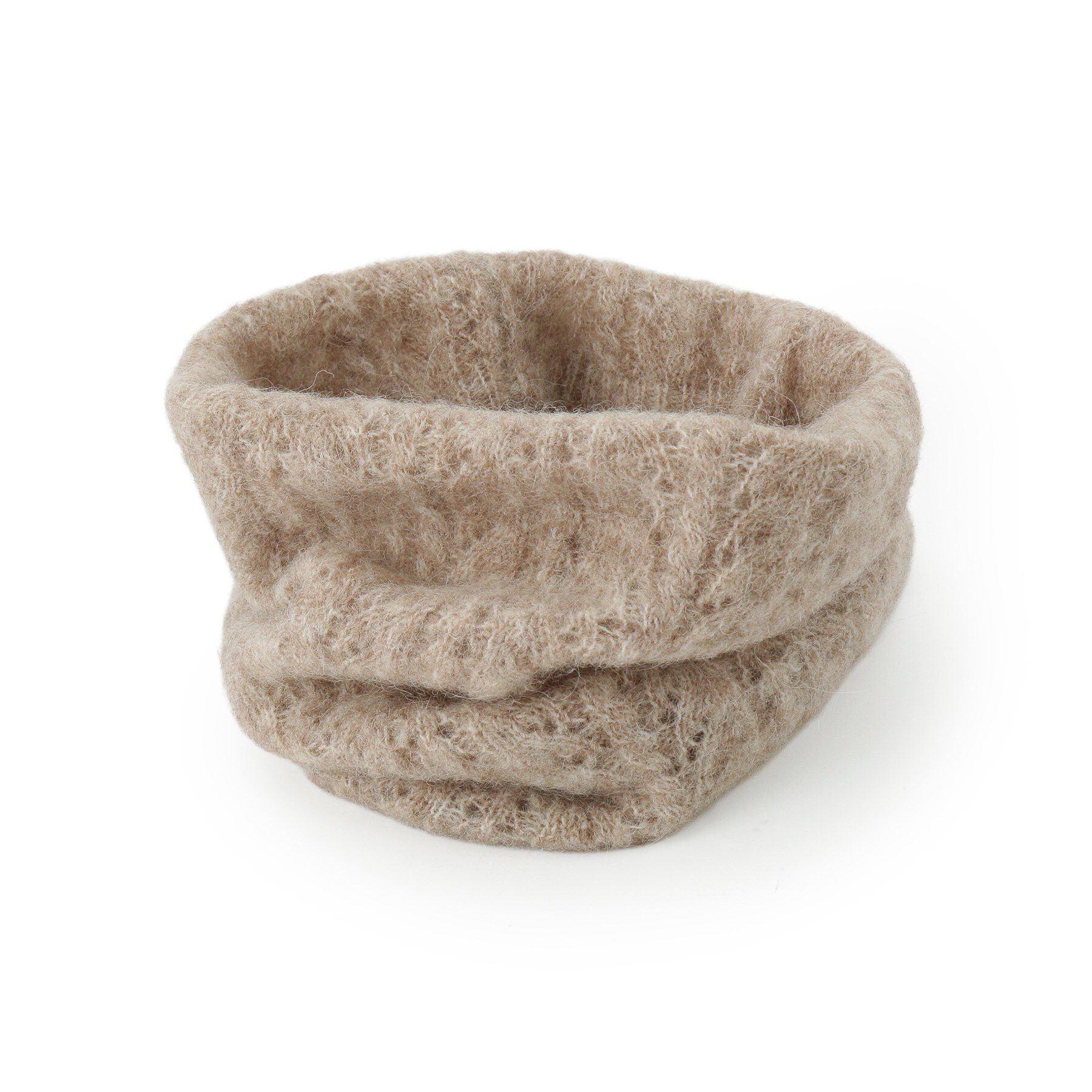 SHOO･LA･RUE「ベビーアルパカ混ケーブルスヌード」|スヌード|