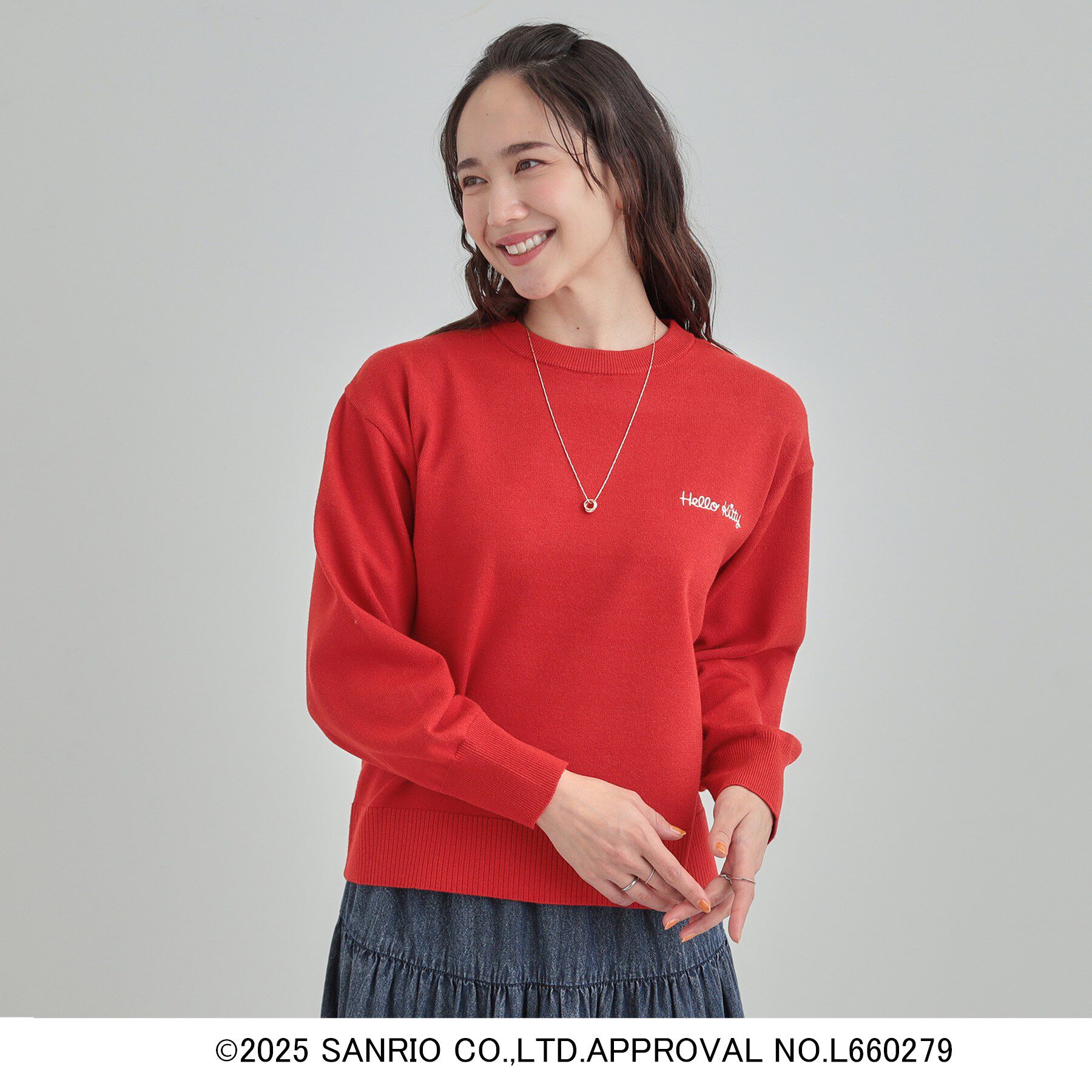 SHOO･LA･RUE「【HELLO KITTY コラボ】選べる6柄 スウェットライクニット」|ニット・セーター|