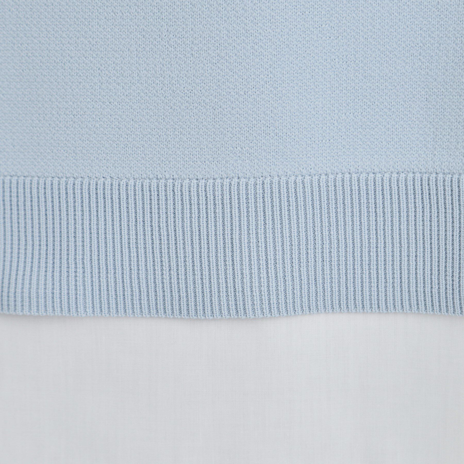 SHOO･LA･RUE「【洗濯機可/S-LL】さらに軽くなった スポンディッシュ裾フェイクトップス」|ニット・セーター|