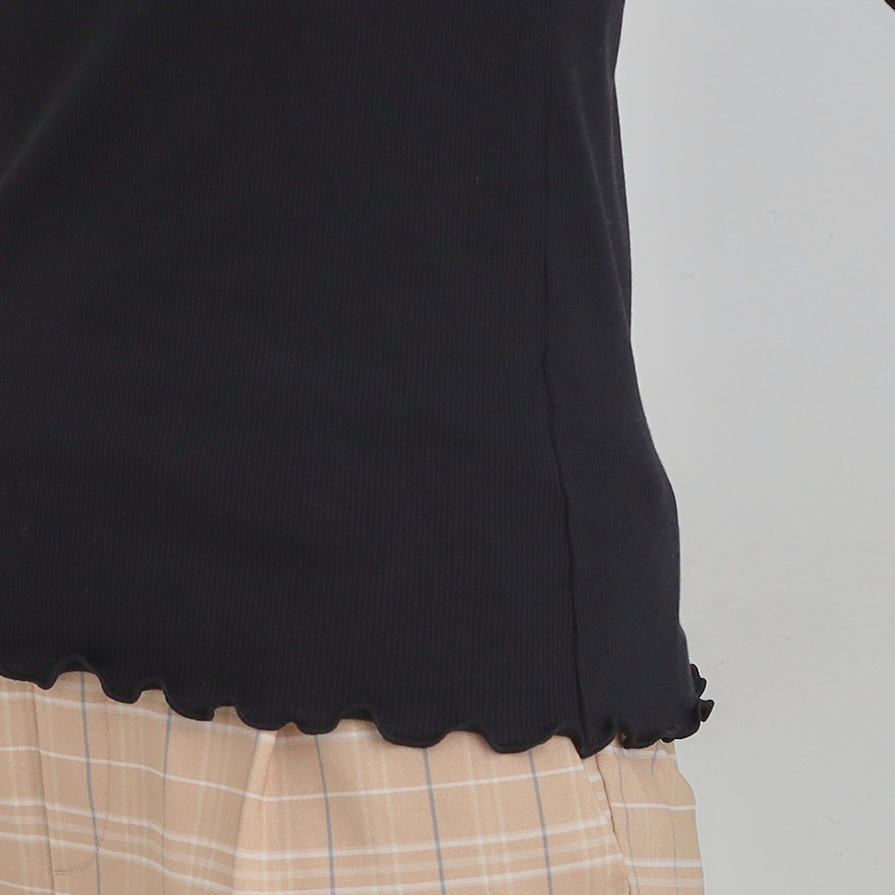 SHOO･LA･RUE「【洗濯機可】レイヤードスタイルに レース切り替えインナー」|Tシャツ・カットソー|