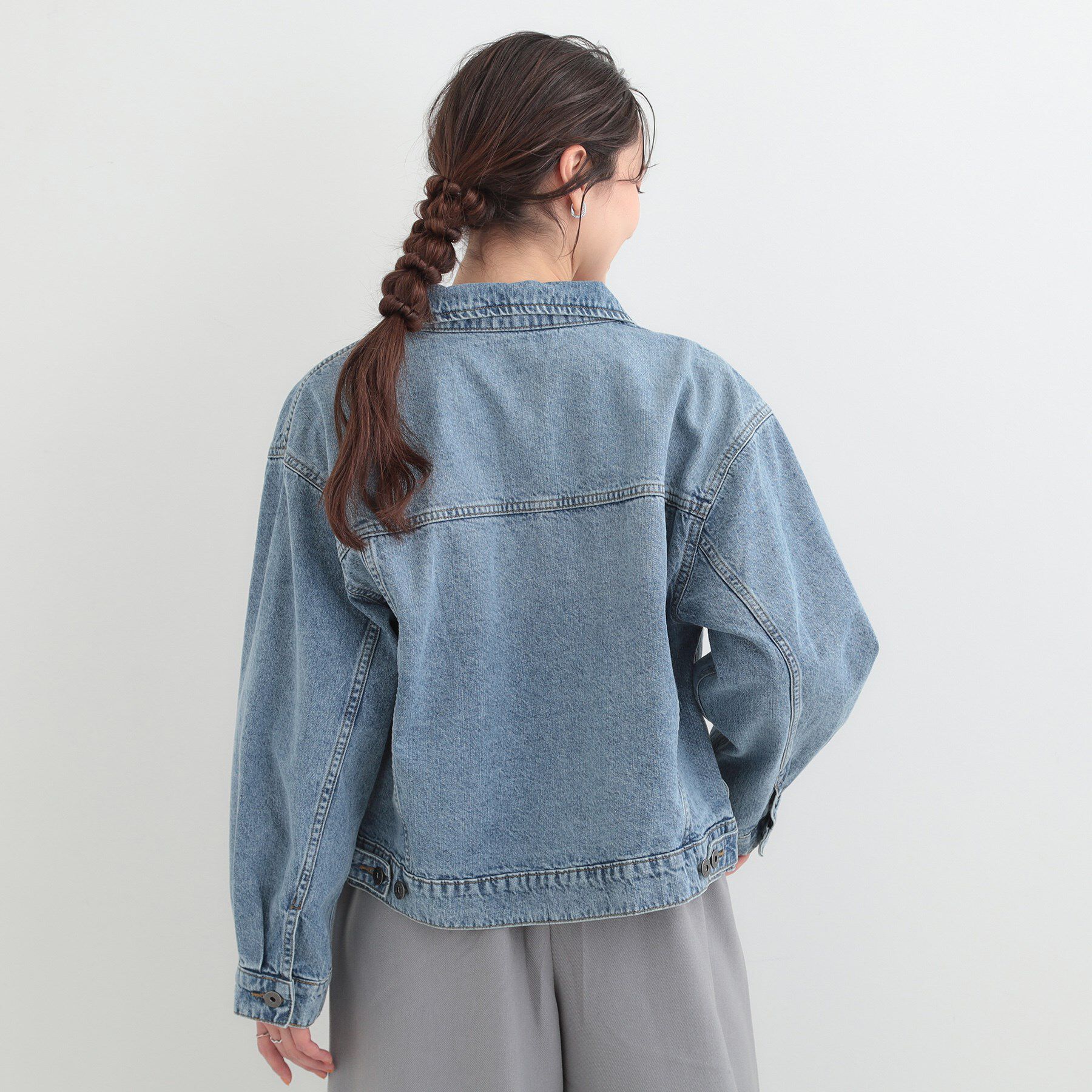 SHOO･LA･RUE「【SHOO・LA・RUE DENIM】羽織るだけでこなれる　オーバーサイズデニムジャケット」|デニムジャケット|