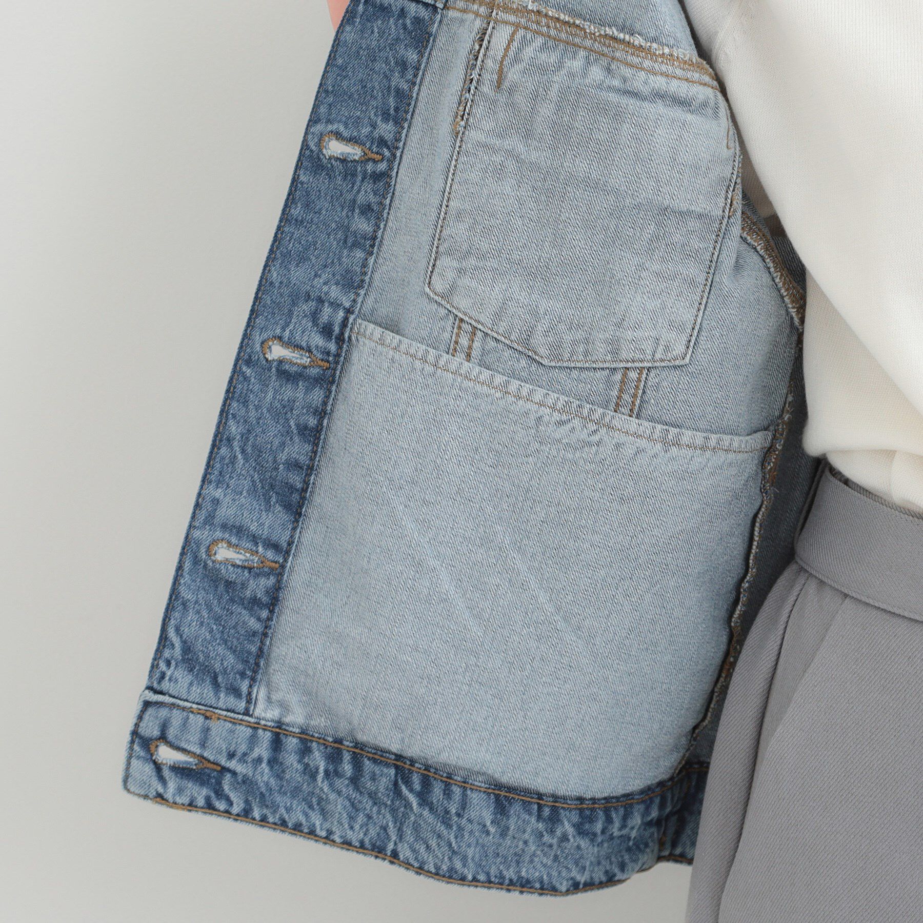 SHOO･LA･RUE「【SHOO・LA・RUE DENIM】羽織るだけでこなれる　オーバーサイズデニムジャケット」|デニムジャケット|