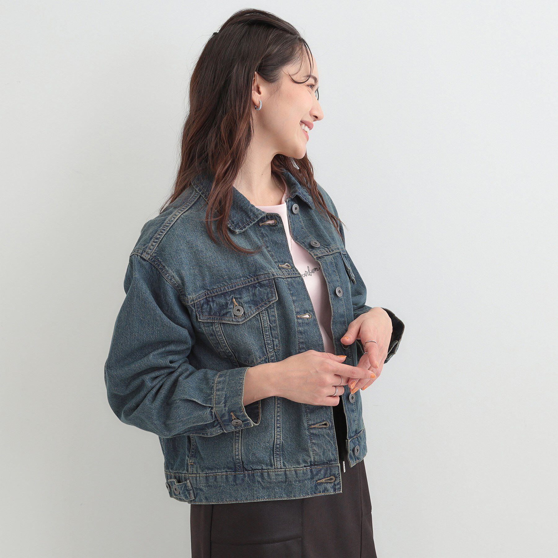 SHOO･LA･RUE「【SHOO・LA・RUE DENIM】羽織るだけでこなれる　オーバーサイズデニムジャケット」|デニムジャケット|