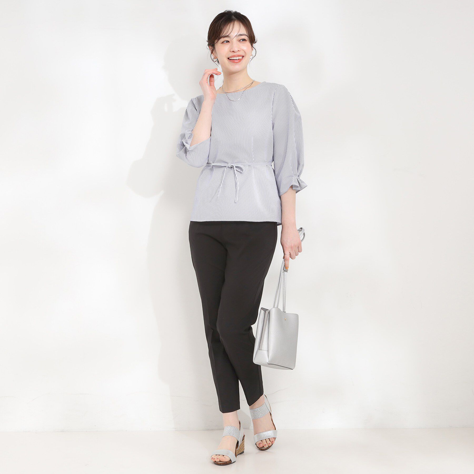 SHOO･LA･RUE「【ひんやり/洗濯機可/S-LL】スティックパンツ」|その他|