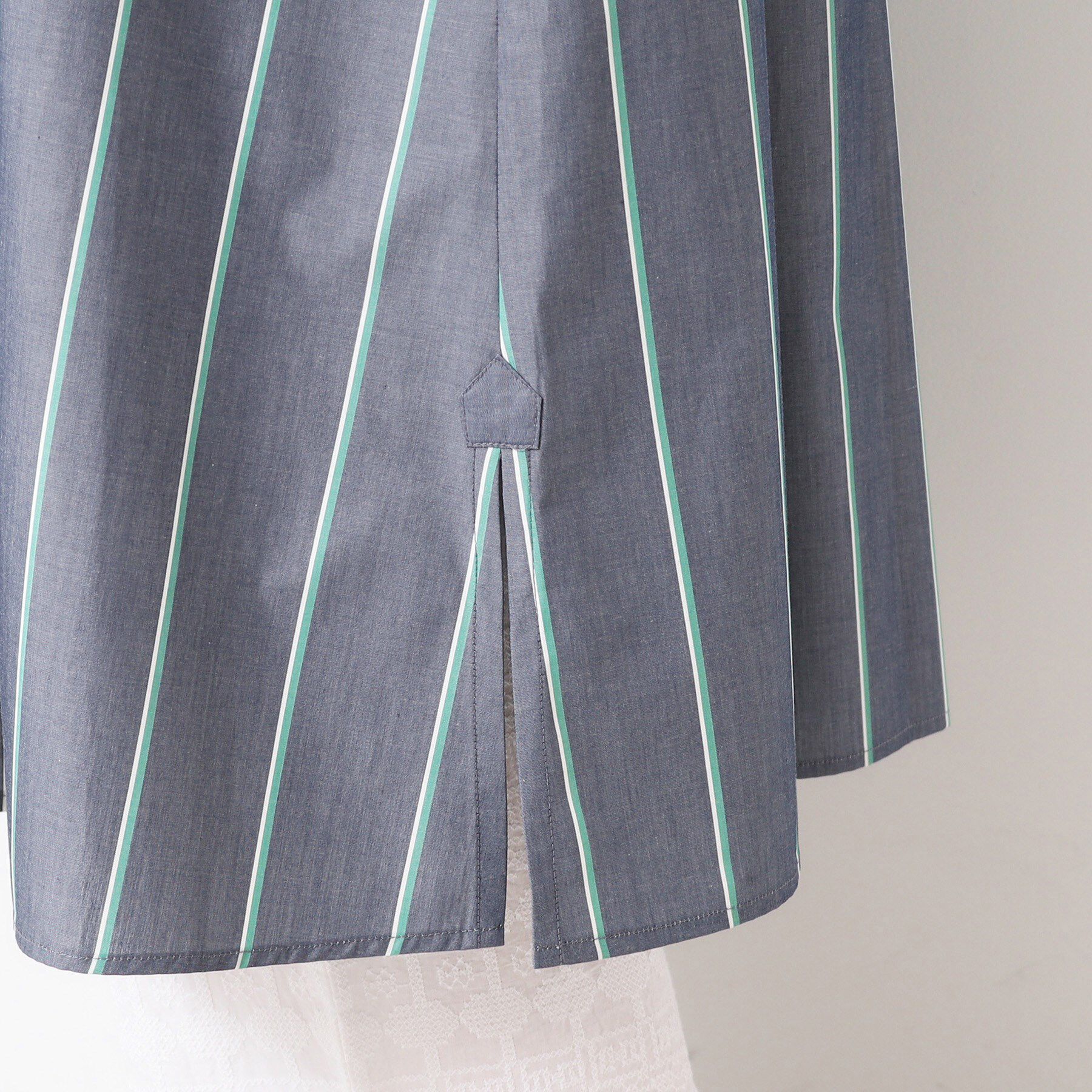 Dessin「【洗える】オリジナルストライプ柄シャツワンピース（S～L）」|ワンピース|