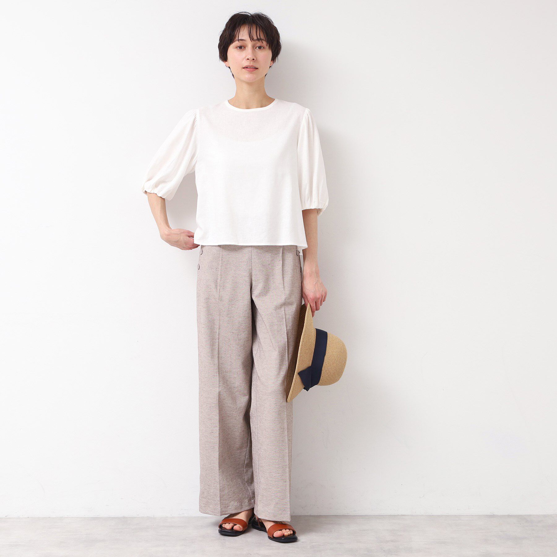 Dessin「【洗える】パフスリーブブラウス（XS～L）」|シャツ・ブラウス|