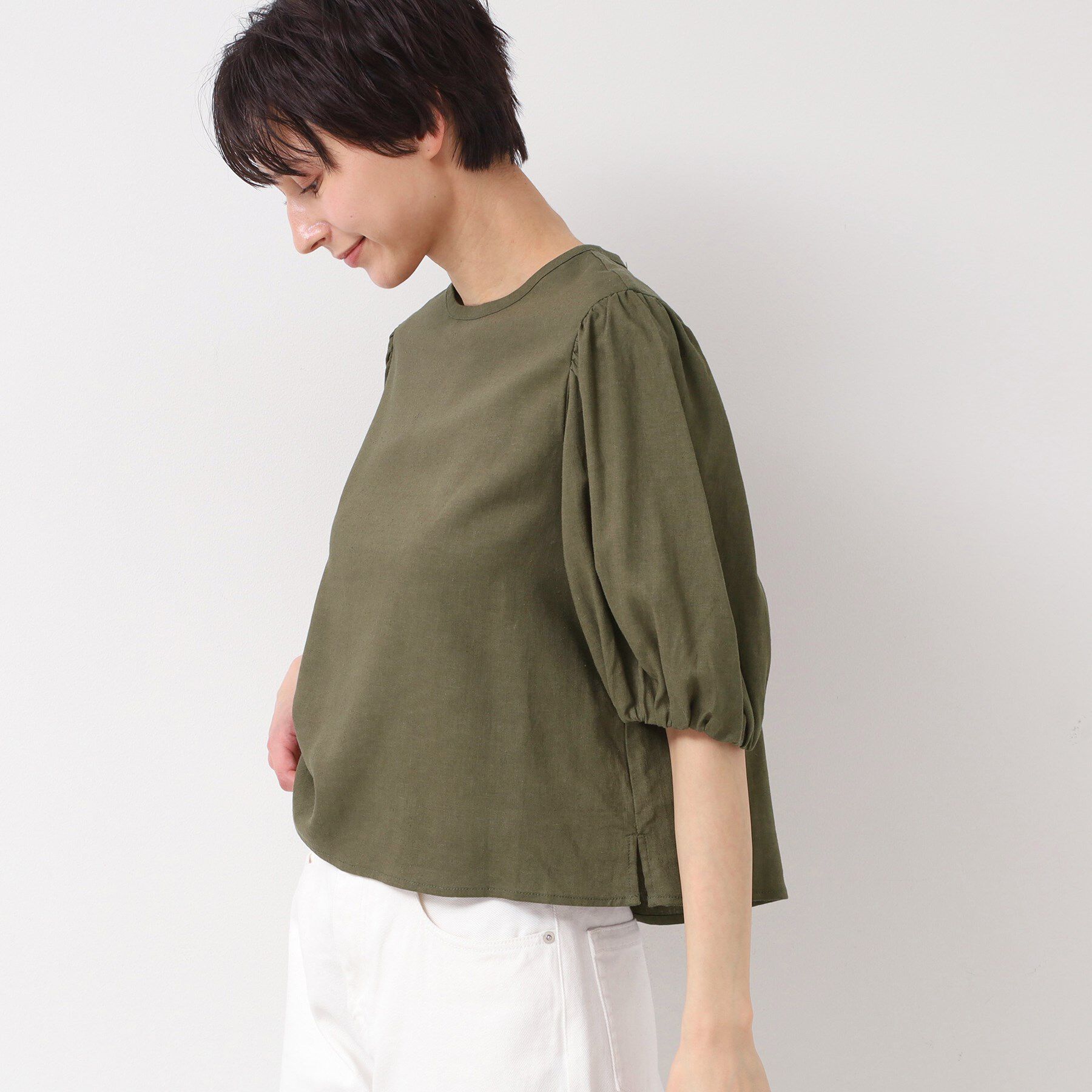 Dessin「【洗える】パフスリーブブラウス（XS～L）」|シャツ・ブラウス|