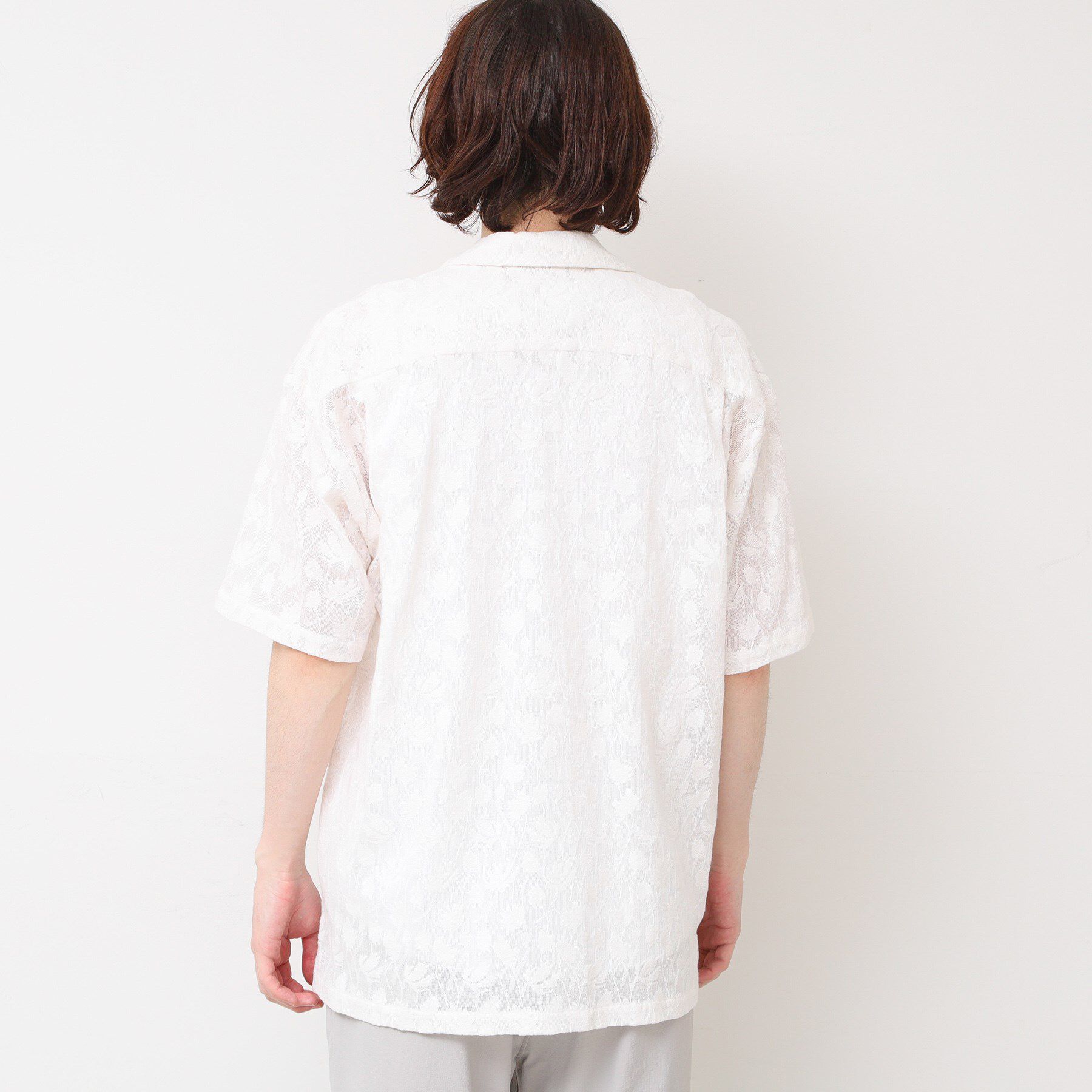 Dessin「【洗える・インド刺繍】インドレースシャツ」|シャツ・ブラウス|