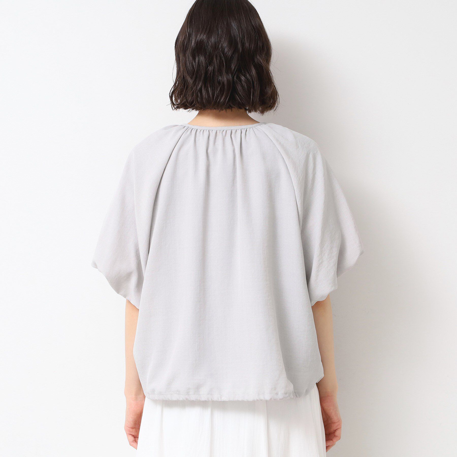 Dessin「【洗える】ドローコード付きバルーン袖ブルゾン」|ブルゾン・スタジャン|