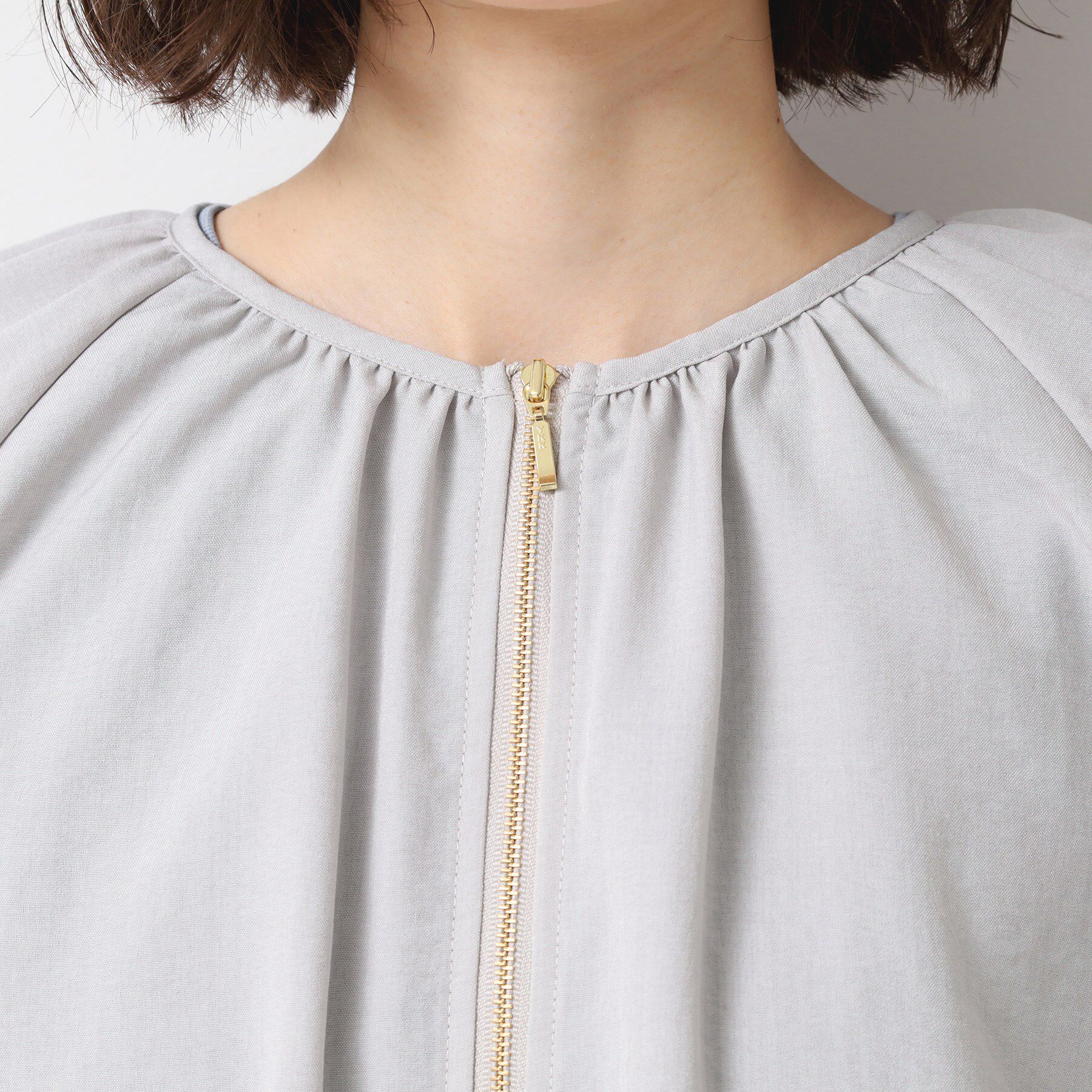 Dessin「【洗える】ドローコード付きバルーン袖ブルゾン」|ブルゾン・スタジャン|