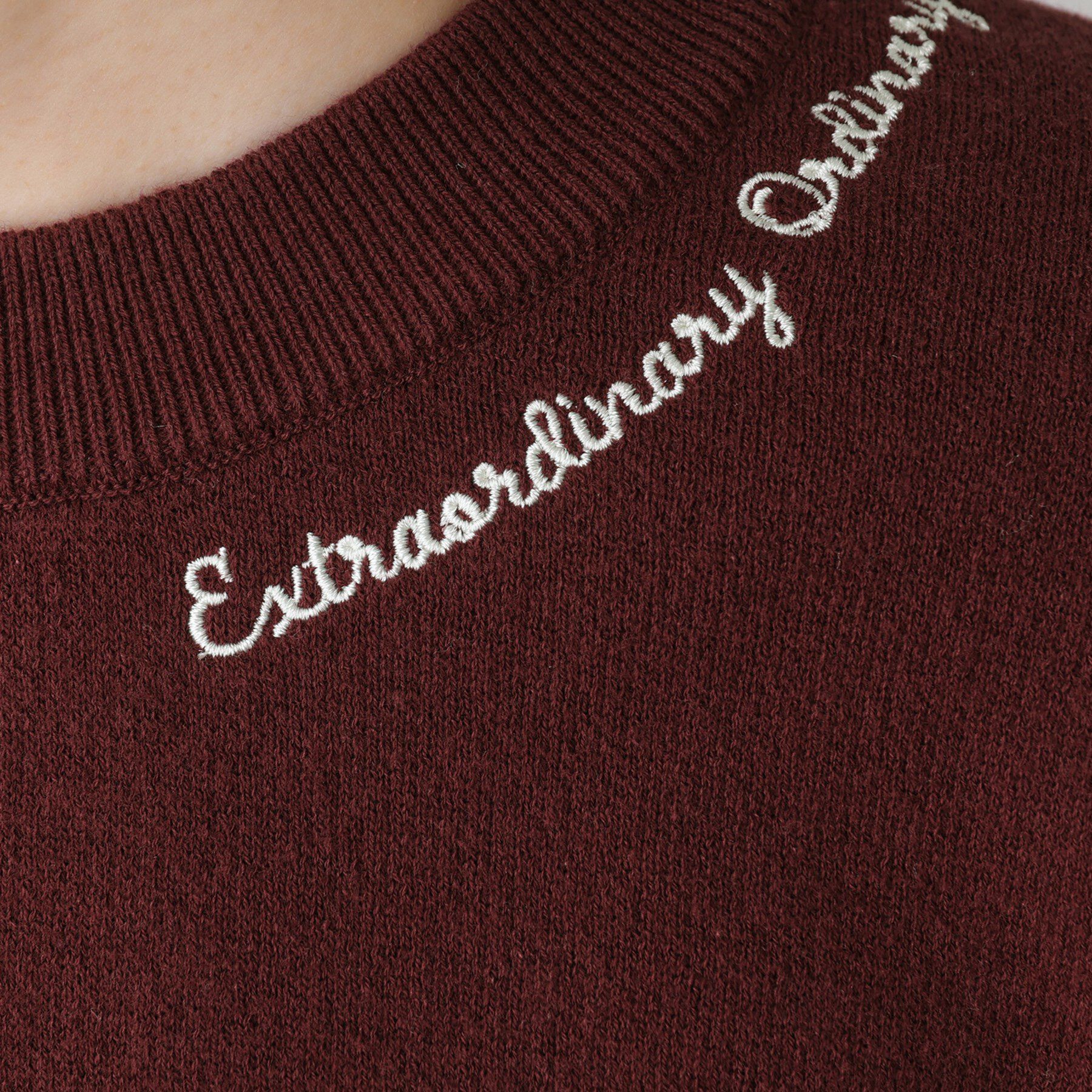 Dessin「【洗える】刺繍入りジャカードニット」|ニット・セーター|