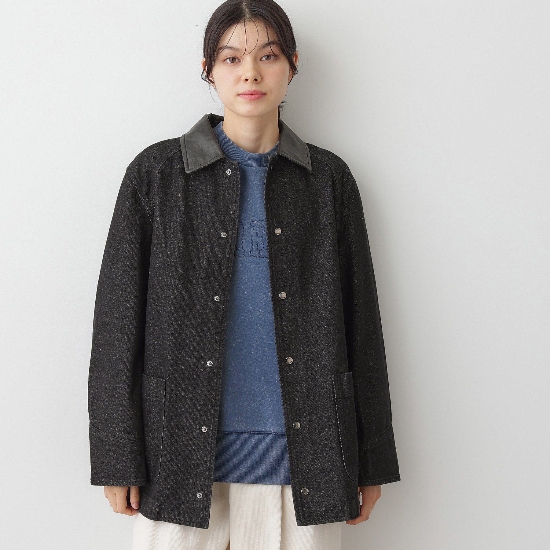 Dessin「【ユニセックス/洗える】バイカラージャケット」|デニムジャケット|