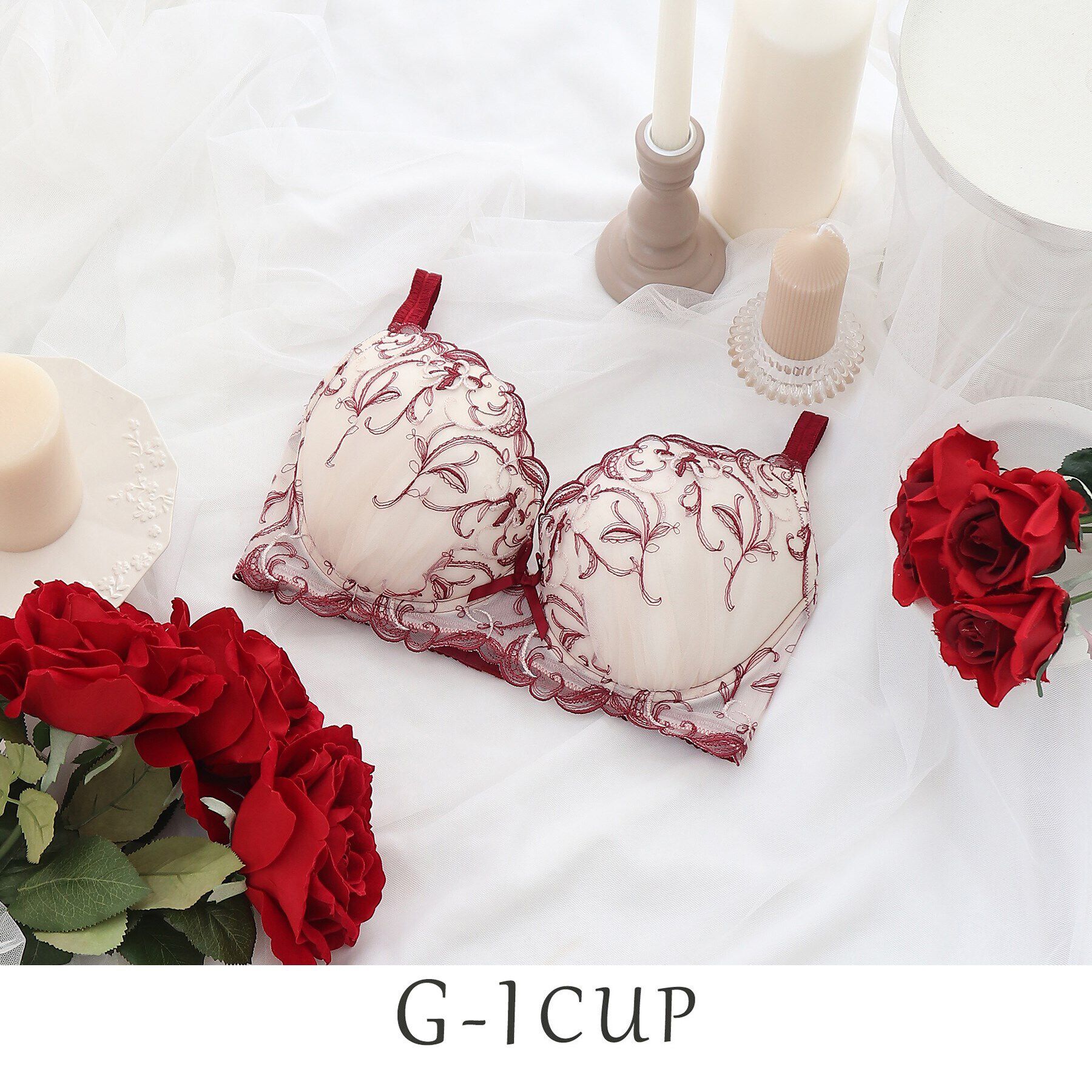 Risa Magli「アリアナ ブラジャー」|インナー|ボルドー(064)