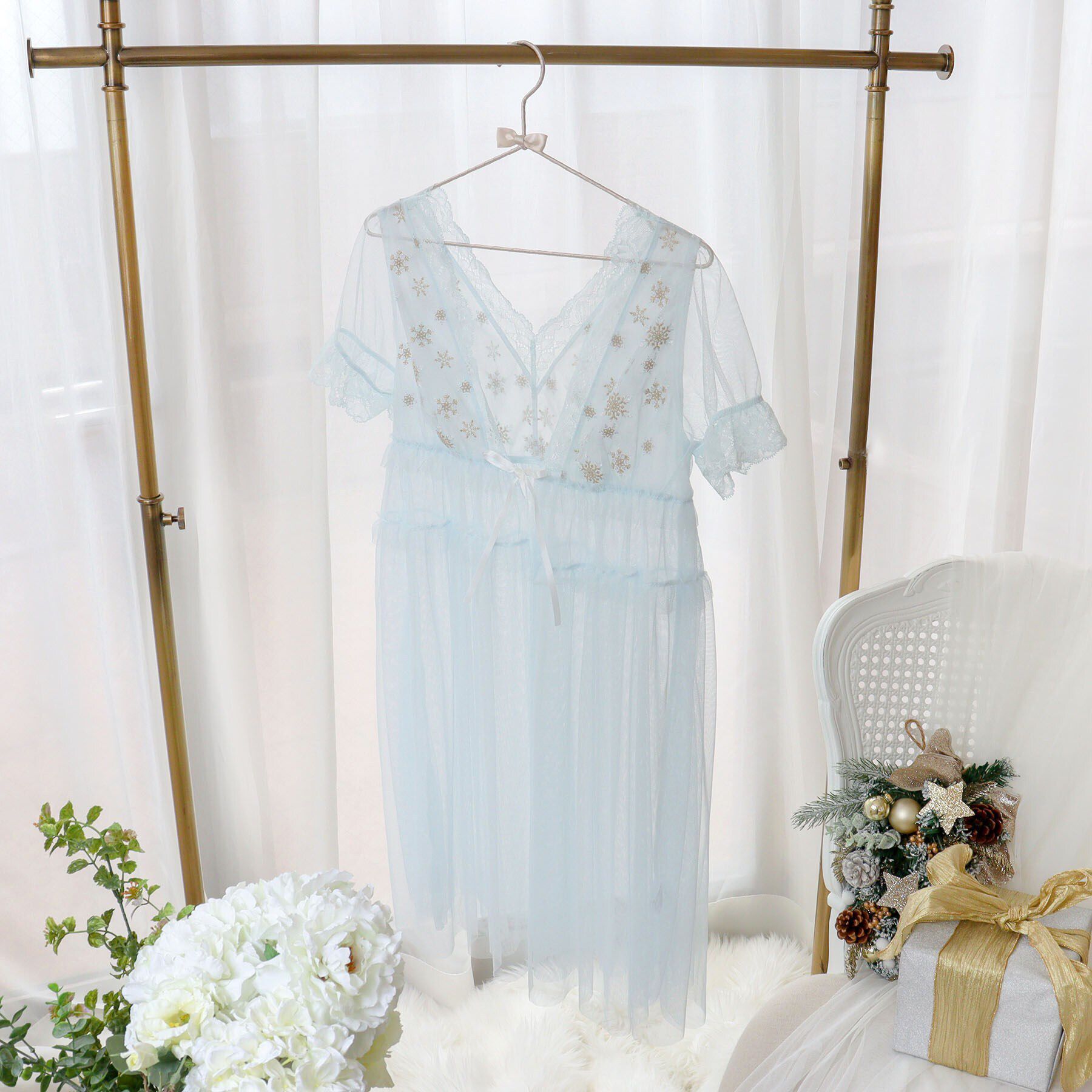 Risa Magli「グレッタ カーディガン」|インナー|サックスブルー(09