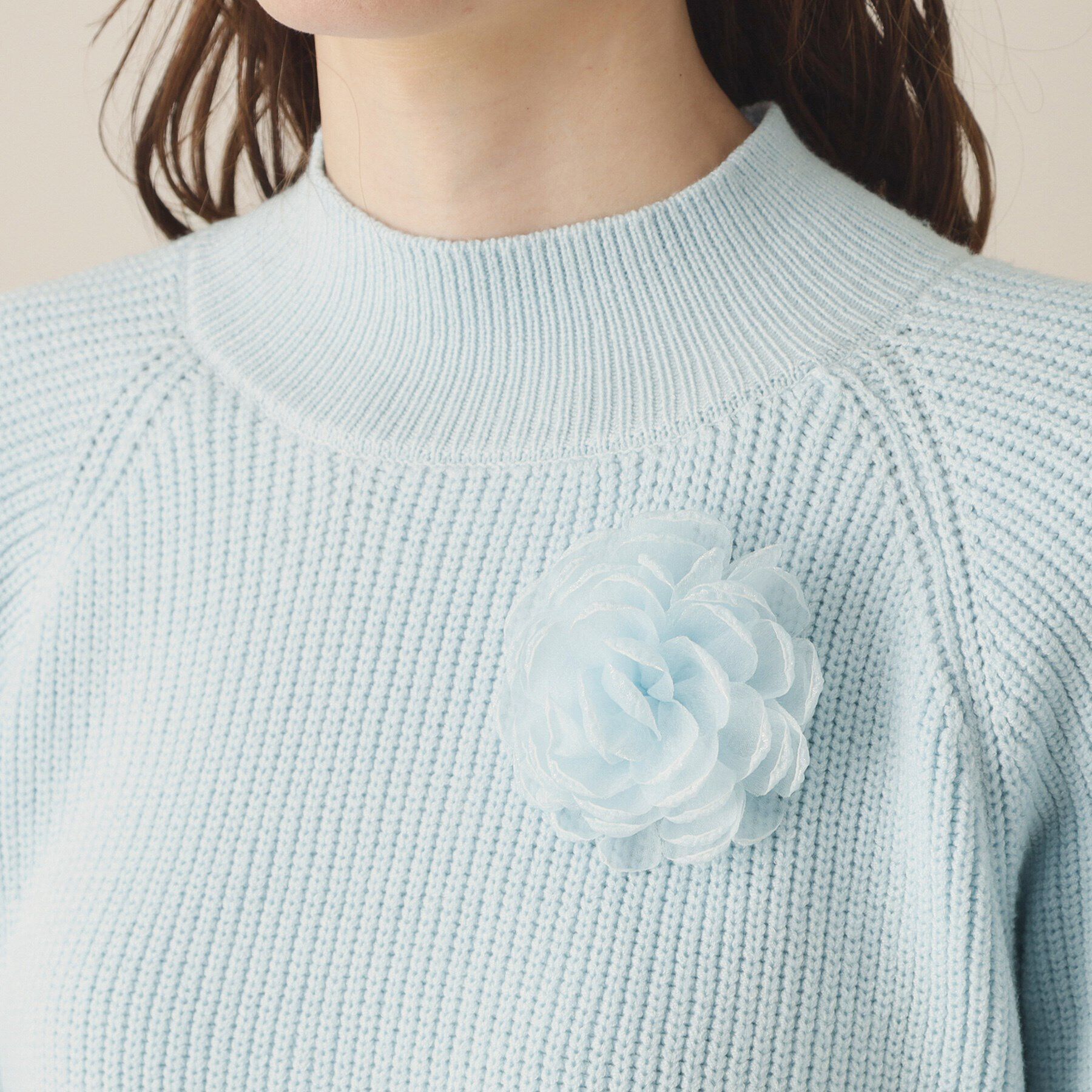 ITS&rsquo;DEMO「【手洗い可】コサージュ付きニット」|ニット・セーター|
