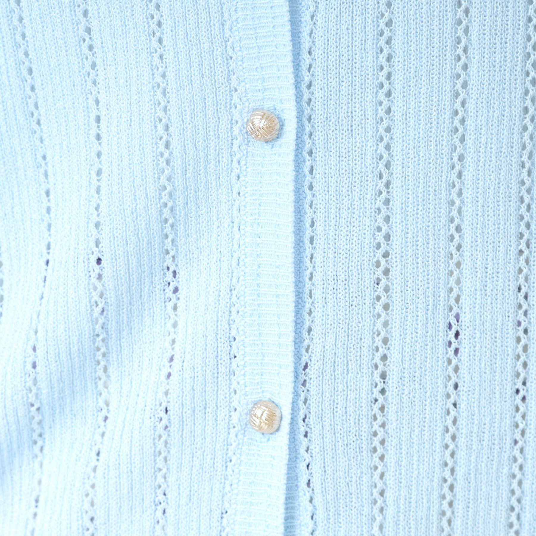 ITS&rsquo;DEMO「【手洗い可】透かし編みクルーカーデ」|カーディガン|