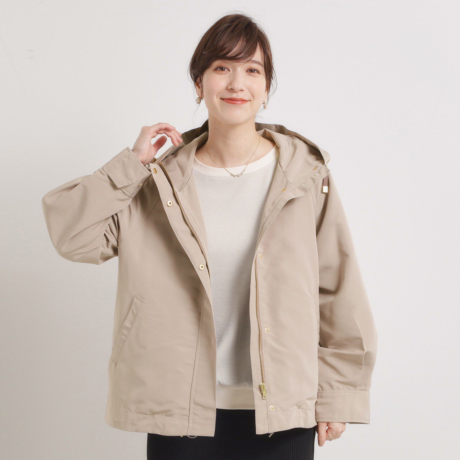 ITS&rsquo;DEMO「【撥水／花粉防止／手洗い可】キルトライナー付きマウンテンパーカー」|ブルゾン・スタジャン|モカブラウン(042