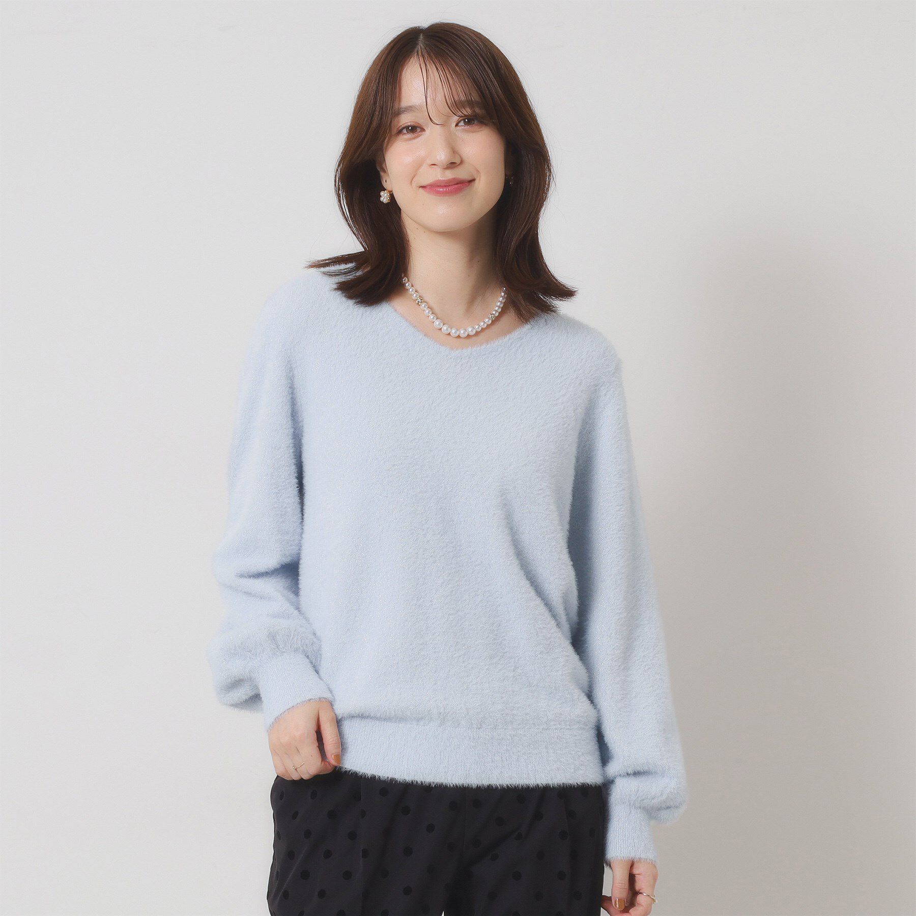 ITS&rsquo;DEMO「【手洗い可】ラメフェザーヤーンニット」|ニット・セーター|