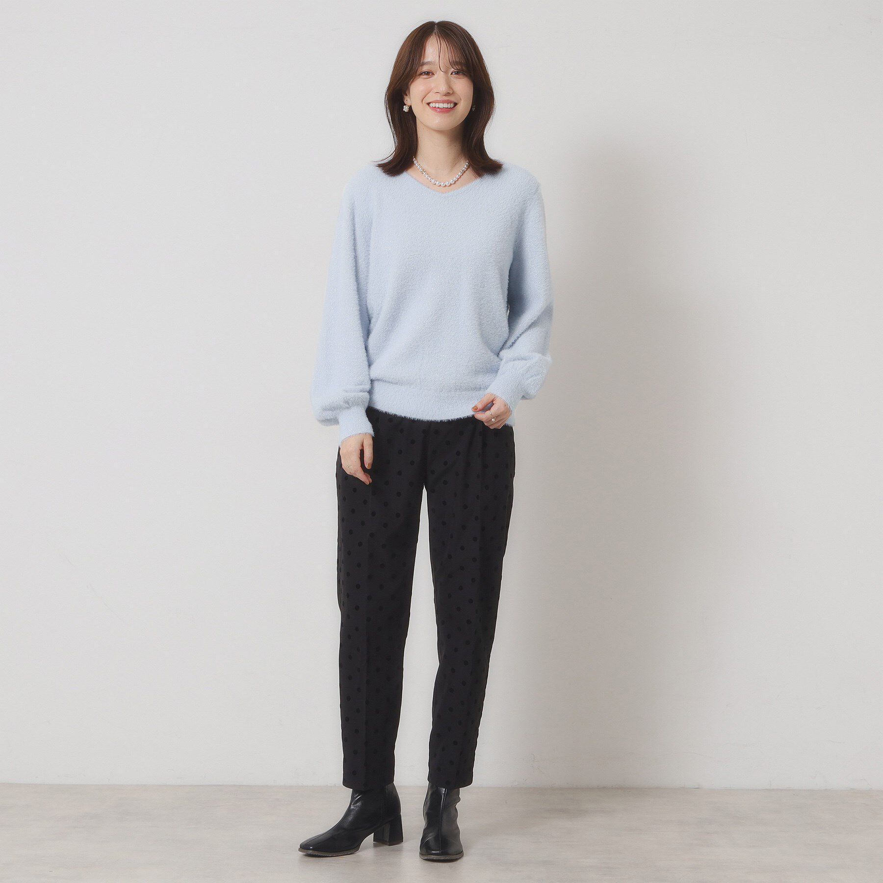 ITS&rsquo;DEMO「【手洗い可】ラメフェザーヤーンニット」|ニット・セーター|