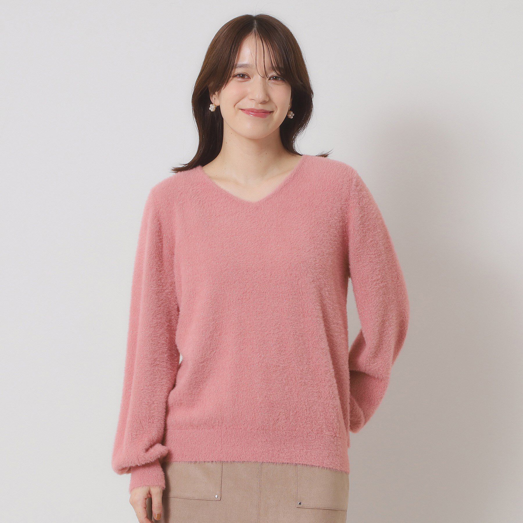 ITS&rsquo;DEMO「【手洗い可】ラメフェザーヤーンニット」|ニット・セーター|