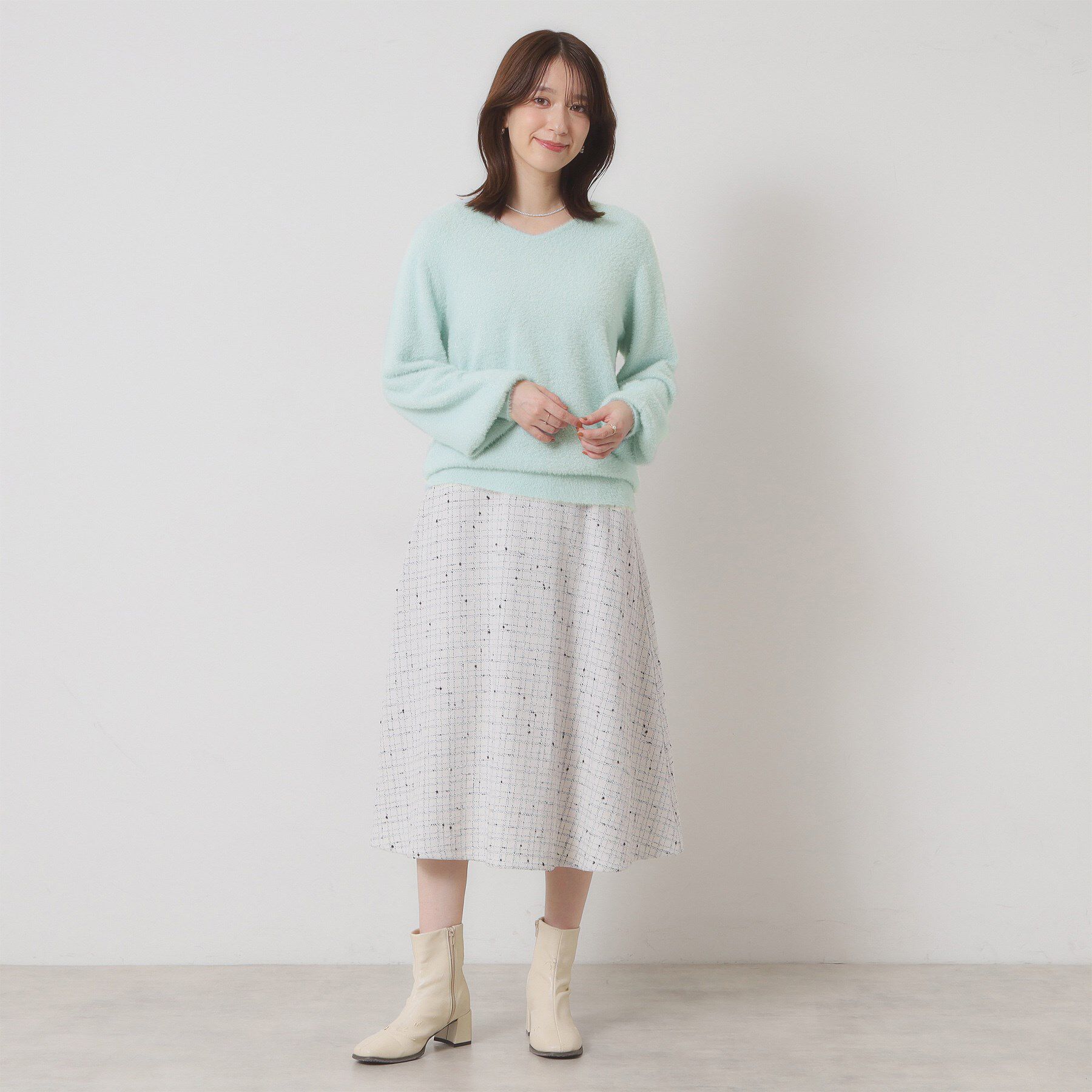 ITS&rsquo;DEMO「【手洗い可】ラメフェザーヤーンニット」|ニット・セーター|