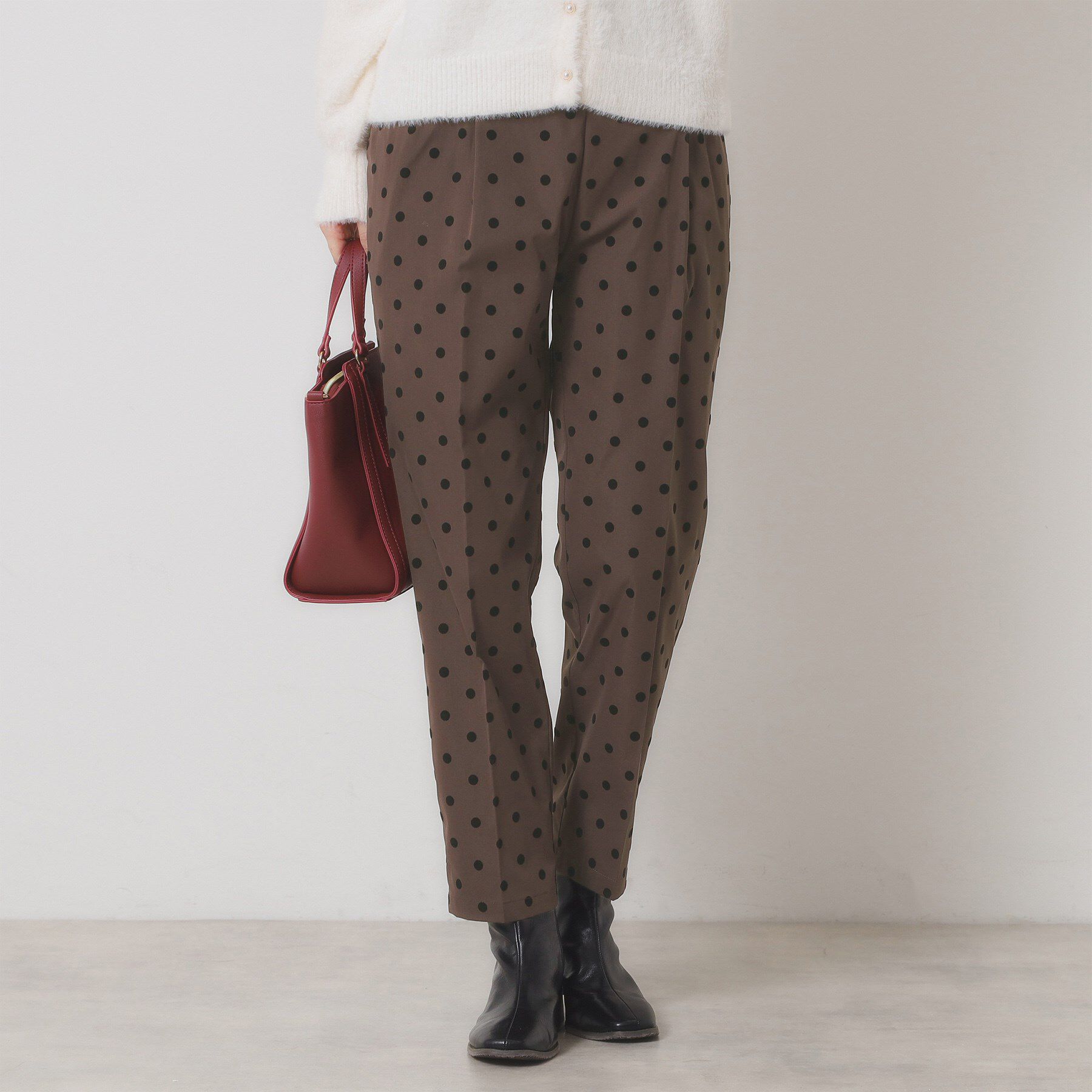 ITS&rsquo;DEMO「【手洗い可／ウエストゴム】フロッキードットパンツ」|その他|