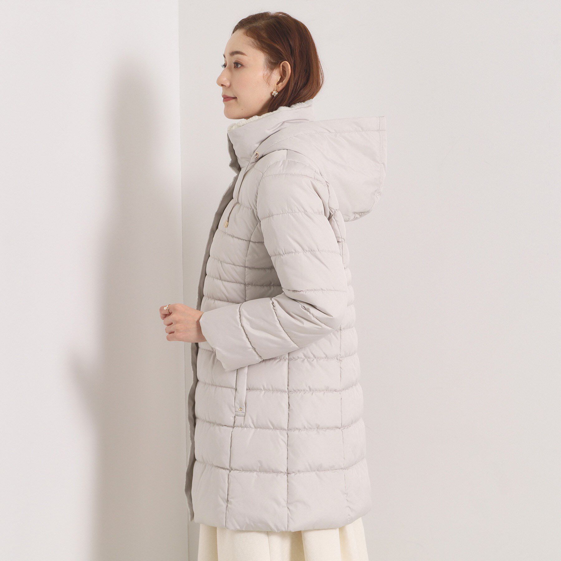 ITS&rsquo;DEMO「【撥水加工】中綿フードコート」|ダウン|