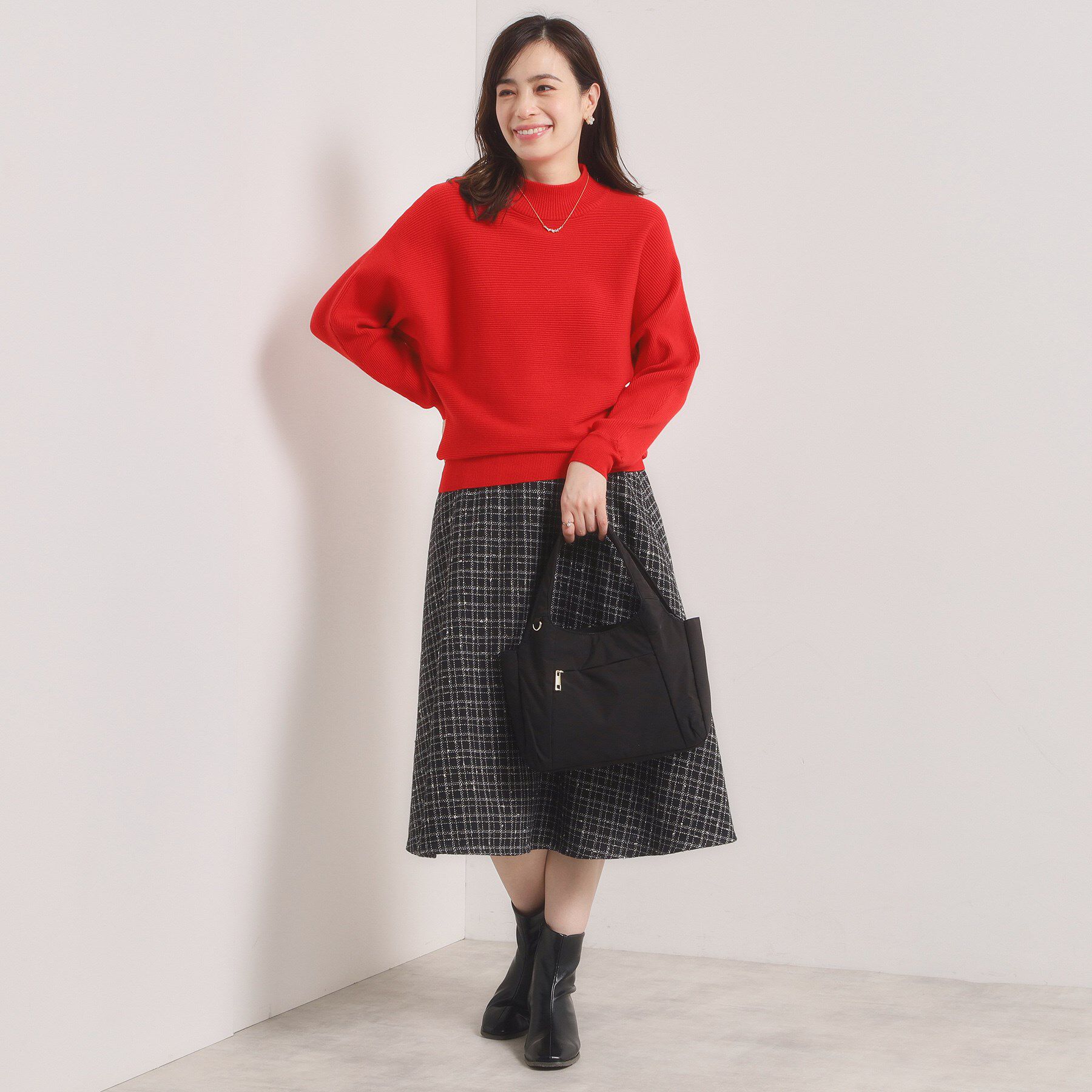 ITS&rsquo;DEMO「【手洗い可】リブドルマンハイネックニット」|ニット・セーター|