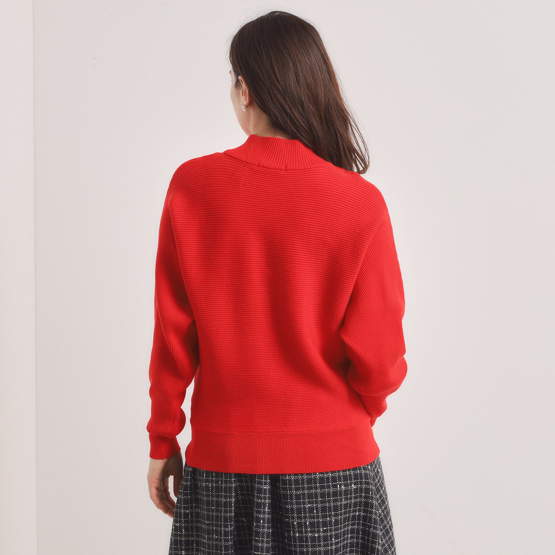 ITS&rsquo;DEMO「【手洗い可】リブドルマンハイネックニット」|ニット・セーター|